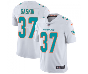 Nike Dolphins #37 Myles Gaskin White Men's Stitched NFL Vapor Untouchable Limited Jersey