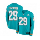 Nike Miami Dolphins #29 Minkah Fitzpatrick Limited Aqua Therma Long Sleeve NFL Jersey