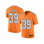 Nike Miami Dolphins #39 Larry Csonka Orange Men's Stitched NFL Limited Rush Jersey