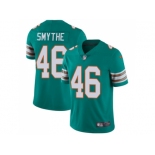 Nike Miami Dolphins #46 Durham Smythe Aqua Green Alternate Men Stitched NFL Vapor Untouchable Limited Jersey