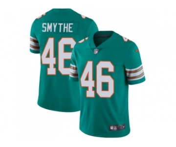 Nike Miami Dolphins #46 Durham Smythe Aqua Green Alternate Men Stitched NFL Vapor Untouchable Limited Jersey