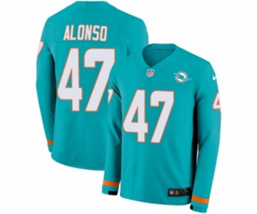 Nike Miami Dolphins #47 Kiko Alonso Limited Aqua Therma Long Sleeve NFL Jersey