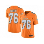 Nike Miami Dolphins #76 Branden Albert Orange Men's Stitched NFL Limited Rush Jersey