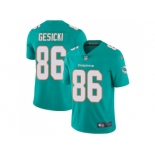 Nike Miami Dolphins #86 Mike Gesicki Aqua Green Team Color Men Stitched NFL Vapor Untouchable Limited Jersey