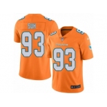 Nike Miami Dolphins #93 Ndamukong Suh Orange Men's Stitched NFL Limited Rush Jersey