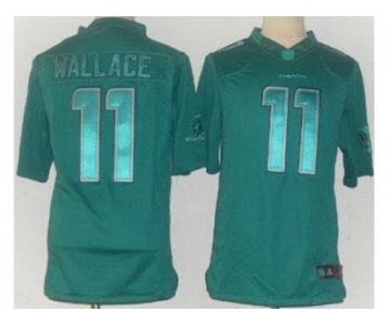 nike nfl jerseys miami dolphins #11 mike wallace green [Drenched Limited]