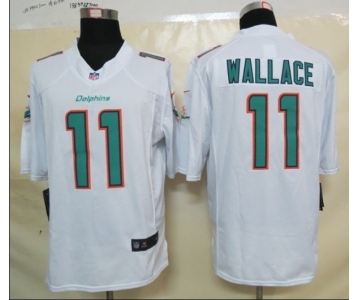 nike nfl jerseys miami dolphins #11 wallace white[nike limited]