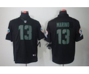 nike nfl jerseys miami dolphins #13 dan marino black[nike impact limited]