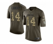 nike nfl jerseys miami dolphins #14 landry army green[nike Limited Salute To Service]