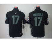 nike nfl jerseys miami dolphins #17 tannehill black[nike impact limited]