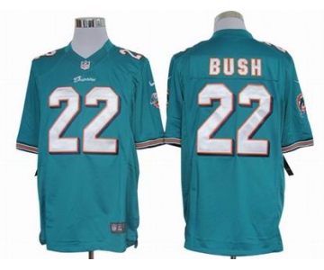 nike nfl jerseys miami dolphins #22 bush green[nike limited]