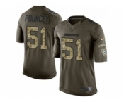 nike nfl jerseys miami dolphins #51 mike pouncey army green[nike Limited Salute To Service]