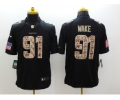 nike nfl jerseys miami dolphins #91 wake black[salute to service limited]