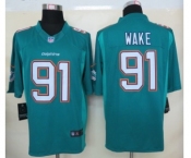 nike nfl jerseys miami dolphins #91 wake green[new nike limited]