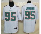 nike nfl jerseys miami dolphins #95 jordan white[nike limited]