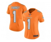 Women Nike Miami Dolphins #1 Cody Parkey Limited Orange Rush Vapor Untouchable NFL Jersey