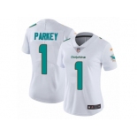 Women Nike Miami Dolphins #1 Cody Parkey White Vapor Untouchable Limited Player NFL Jersey