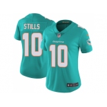 Women Nike Miami Dolphins #10 Kenny Stills Aqua Green Team Color Stitched NFL Vapor Untouchable Limited Jersey