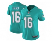 Women Nike Miami Dolphins #16 Matt Haack Aqua Green Team Color Vapor Untouchable Limited Player NFL Jersey