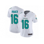 Women Nike Miami Dolphins #16 Matt Haack White Vapor Untouchable Limited Player NFL Jersey