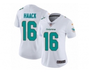 Women Nike Miami Dolphins #16 Matt Haack White Vapor Untouchable Limited Player NFL Jersey