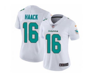 Women Nike Miami Dolphins #16 Matt Haack White Vapor Untouchable Limited Player NFL Jersey