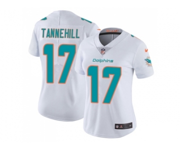 Women Nike Miami Dolphins #17 Ryan Tannehill White Stitched NFL Vapor Untouchable Limited Jersey