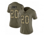 Women Nike Miami Dolphins #20 Reshad Jones Limited Olive Camo 2017 Salute to Service NFL Jersey