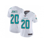 Women Nike Miami Dolphins #20 Reshad Jones White Stitched NFL Vapor Untouchable Limited Jersey