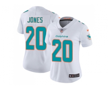 Women Nike Miami Dolphins #20 Reshad Jones White Stitched NFL Vapor Untouchable Limited Jersey