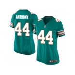 Women Nike Miami Dolphins #44 Stephone Anthony Game Aqua Green Alternate NFL Jersey