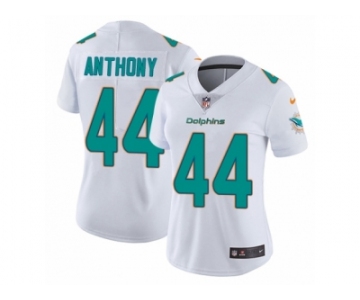 Women Nike Miami Dolphins #44 Stephone Anthony White Vapor Untouchable Limited Player NFL Jersey