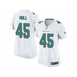 Women Nike Miami Dolphins #45 Mike Hull Game White NFL Jersey