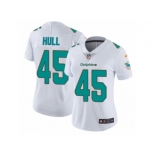 Women Nike Miami Dolphins #45 Mike Hull White Vapor Untouchable Limited Player NFL Jersey