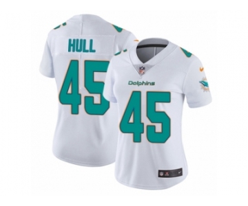 Women Nike Miami Dolphins #45 Mike Hull White Vapor Untouchable Limited Player NFL Jersey