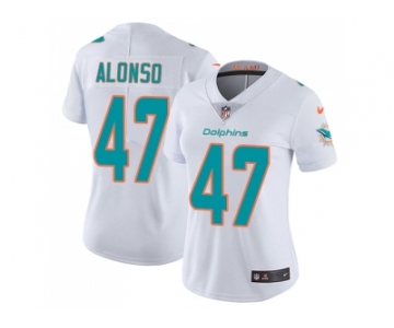 Women Nike Miami Dolphins #47 Kiko Alonso White Stitched NFL Vapor Untouchable Limited Jersey