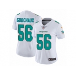 Women Nike Miami Dolphins #56 Davon Godchaux White Vapor Untouchable Limited Player NFL Jersey