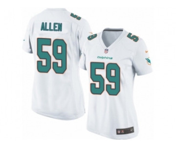 Women Nike Miami Dolphins #59 Chase Allen Game White NFL Jersey