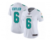 Women Nike Miami Dolphins #6 Jay Cutler White Vapor Untouchable Limited Player NFL Jersey