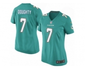 Women Nike Miami Dolphins #7 Brandon Doughty Game Aqua Green Team Color NFL Jersey