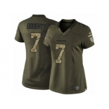 Women Nike Miami Dolphins #7 Brandon Doughty Limited Green Salute to Service NFL Jersey