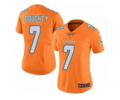 Women Nike Miami Dolphins #7 Brandon Doughty Limited Orange Rush Vapor Untouchable NFL Jersey