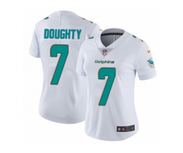 Women Nike Miami Dolphins #7 Brandon Doughty White Vapor Untouchable Limited Player NFL Jersey