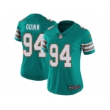 Women Nike Miami Dolphins #94 Robert Quinn Aqua Green Alternate Stitched NFL Vapor Untouchable Limited Jersey