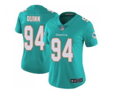 Women Nike Miami Dolphins #94 Robert Quinn Aqua Green Team Color Stitched NFL Vapor Untouchable Limited Jersey