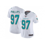 Women Nike Miami Dolphins #97 Jordan Phillips White Stitched NFL Vapor Untouchable Limited Jersey