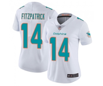 Women's Miami Dolphins #14 Ryan Fitzpatrick White Vapor Untouchable Limited Player Football Jersey