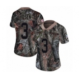 Women's Miami Dolphins #3 Josh Rosen Limited Camo Rush Realtree Football Jersey