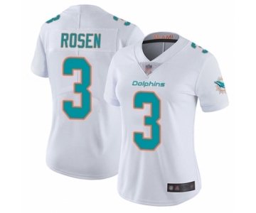 Women's Miami Dolphins #3 Josh Rosen White Vapor Untouchable Limited Player Football Jersey