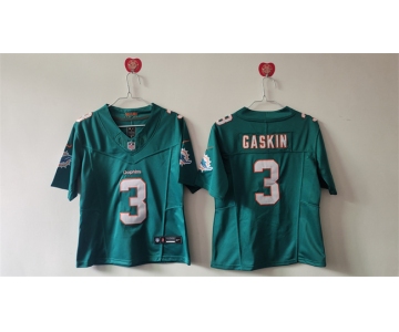 Women's Miami Dolphins #3 Odell Beckham Jr. Aqua F.U.S.E Vapor Untouchable Stitched Jersey